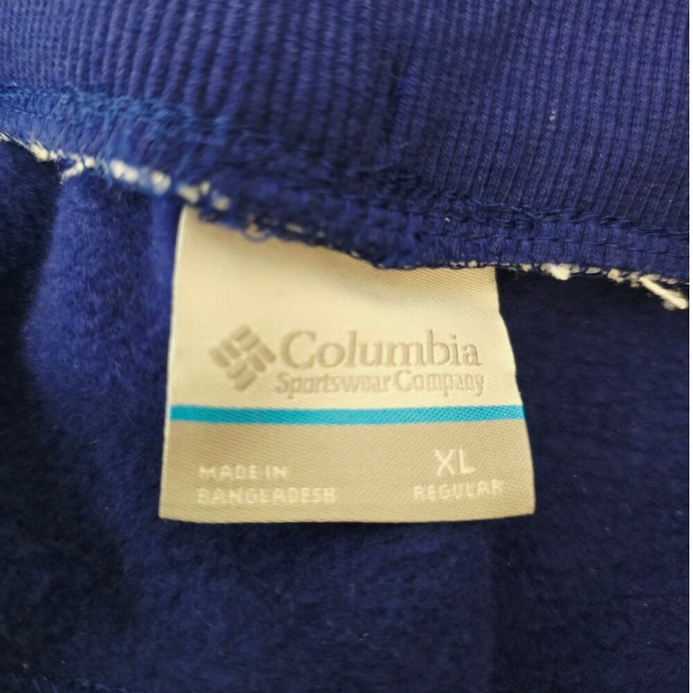 Columbia Blue Pockets Pull String Athletic Hiking Women's Sweatpants XL - Picture 3 of 4